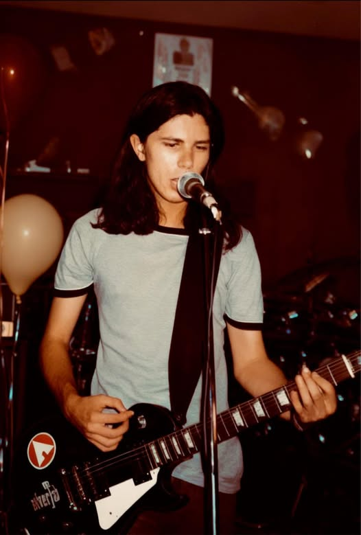 Damien performing with Valhalla in the 1990s